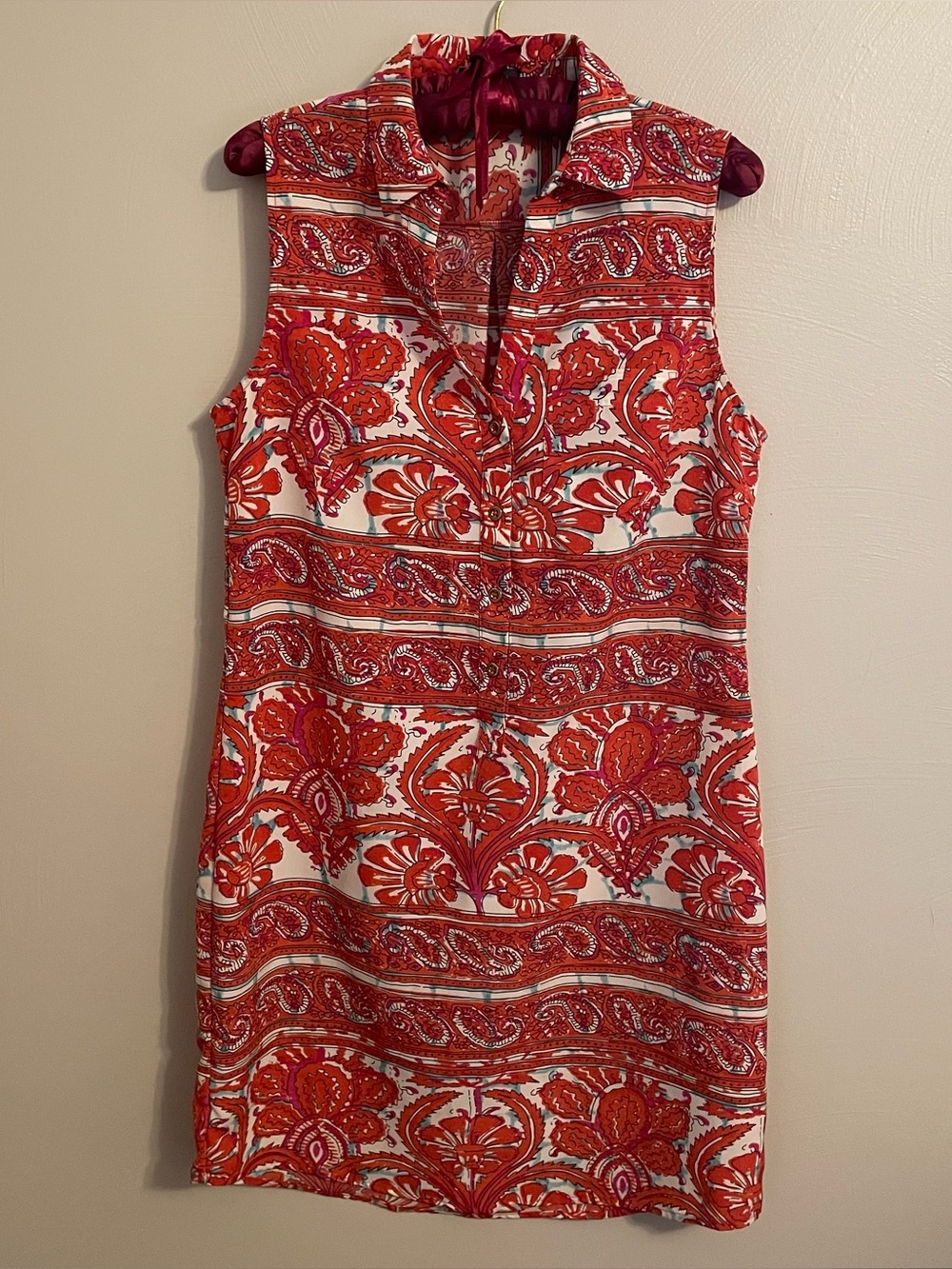 The Limited Red Patterned Dress Size Small